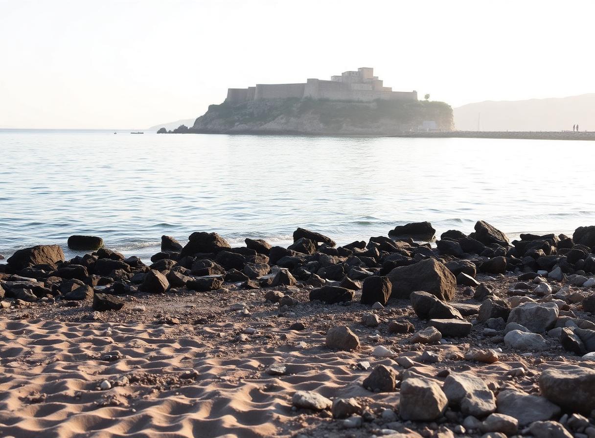 Stimmungsbild von Le Castella mit Strand und Küste
