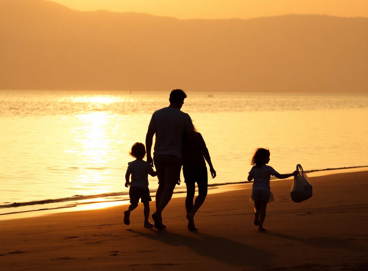 Stimmungsbild eines Familienurlaubs in Kalabrien