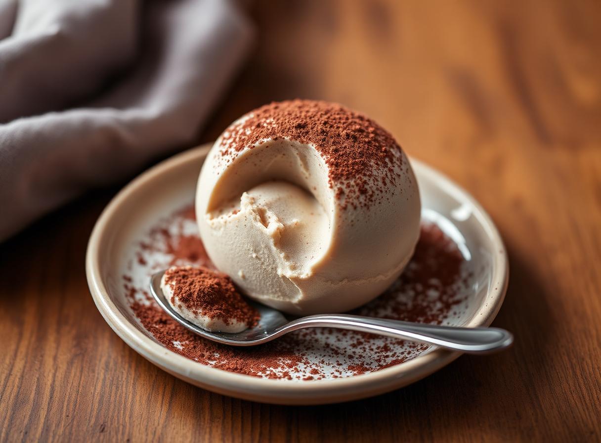Stimmungsbild zum Tartufo-Dessert aus Pizzo in Kalabrien